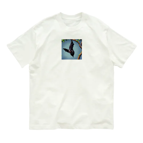 枝にしがみついているコウモリの脚 Organic Cotton T-Shirt