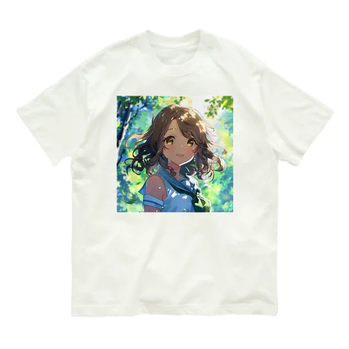 セーラー服の可愛い女の子　Tomoe bb 2712 オーガニックコットンTシャツ