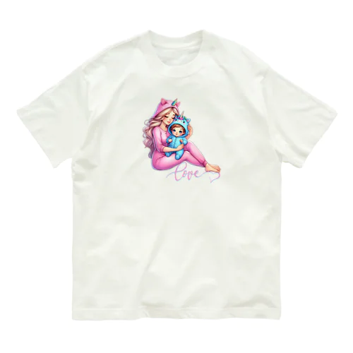 ママと赤ちゃんへの愛の贈り物 オーガニックコットンTシャツ