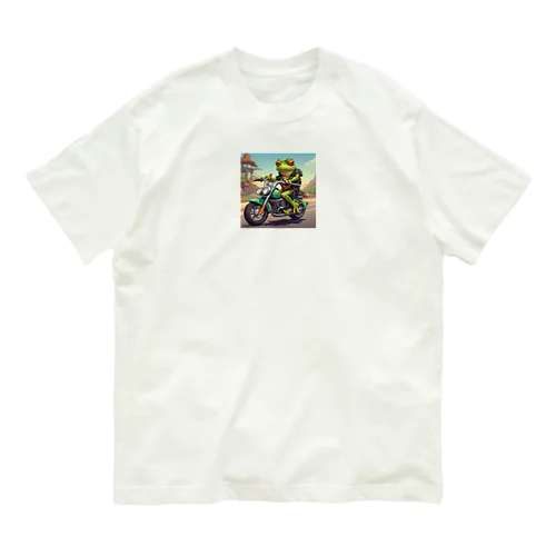 カエルライダー4兄弟　長男　マッテオ Organic Cotton T-Shirt