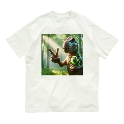 恐竜と平和 Organic Cotton T-Shirt