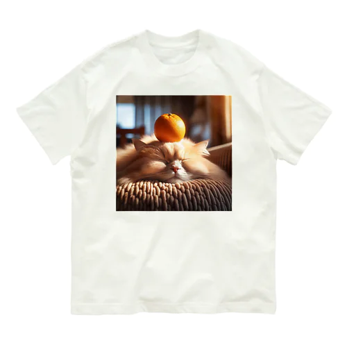 みかんとにゃんこ Organic Cotton T-Shirt