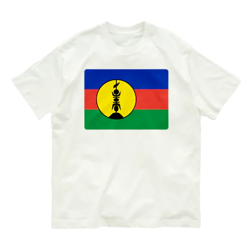 ニューカレドニアの国旗 オーガニックコットンTシャツ