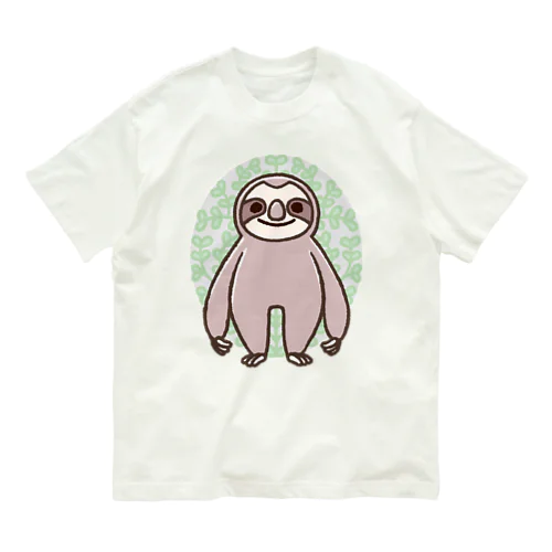 なまけもの オーガニックコットンTシャツ