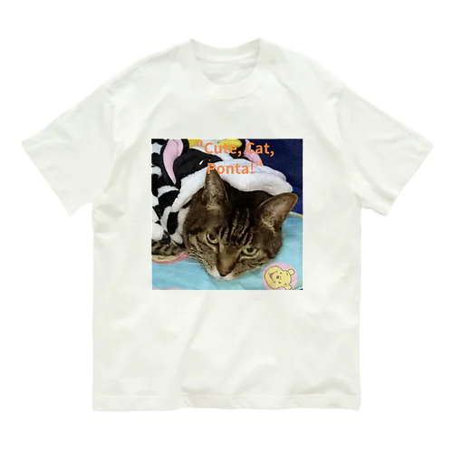 保護猫ボンタさん Organic Cotton T-Shirt