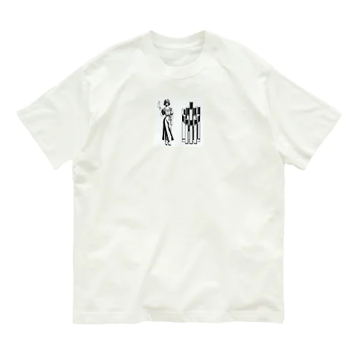 美女とタバコ Organic Cotton T-Shirt