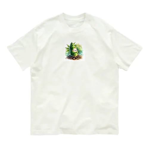 緑の竹の子 Organic Cotton T-Shirt