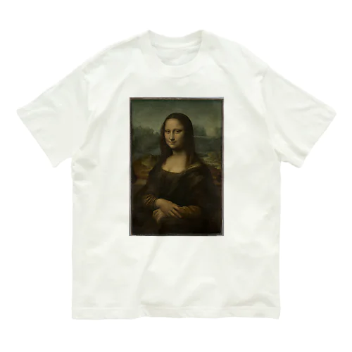 レオナルド・ダ・ヴィンチ / モナ・リザ Portrait de Mona Lisa (La Joconde) (la planche est restée inachevée à la mort de l'artiste) Organic Cotton T-Shirt