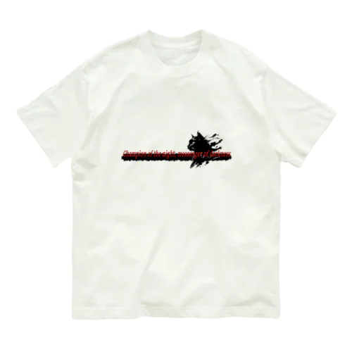 墨絵「クロネコ」 Organic Cotton T-Shirt