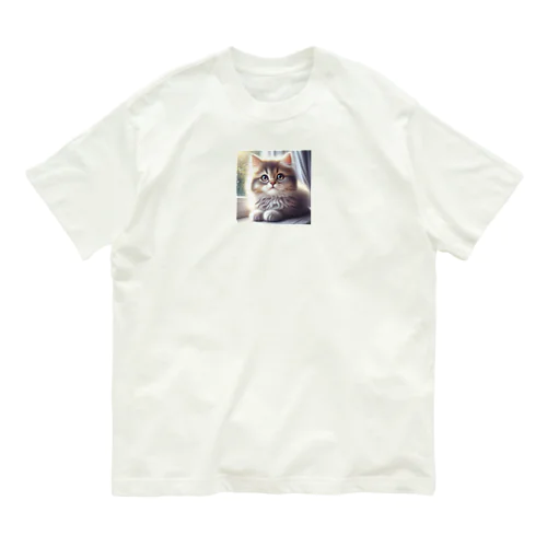 子猫のキャラクターグッズです。 Organic Cotton T-Shirt