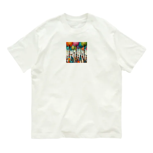 自然と森と動物とおしゃれ Organic Cotton T-Shirt