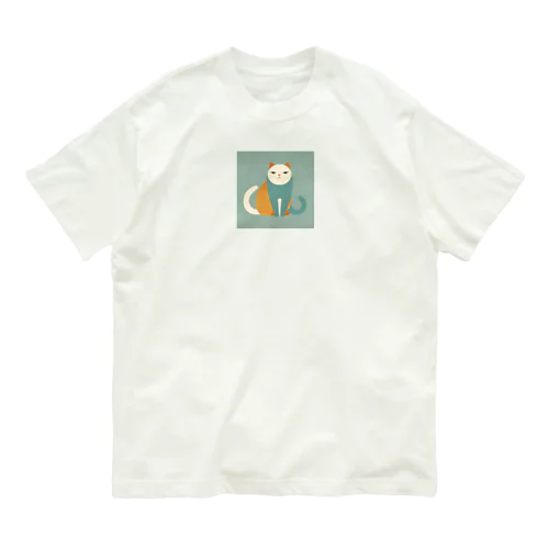 シンプル猫 Organic Cotton T-Shirt