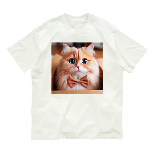 ラブリーな猫ちゃん♪ Organic Cotton T-Shirt