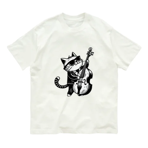 ベーシストキャット オーガニックコットンTシャツ