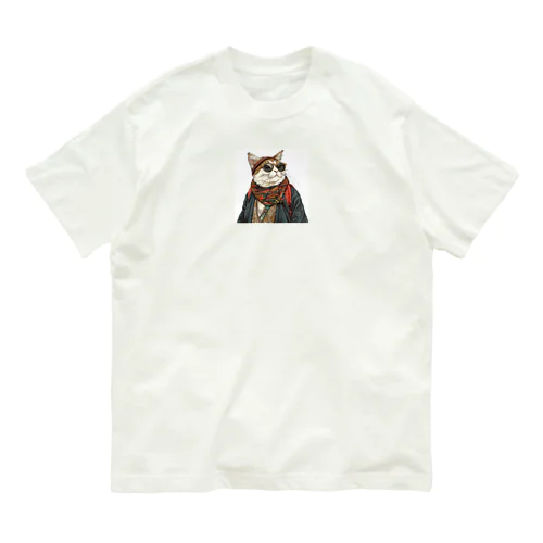 和猫  オーガニックコットンTシャツ