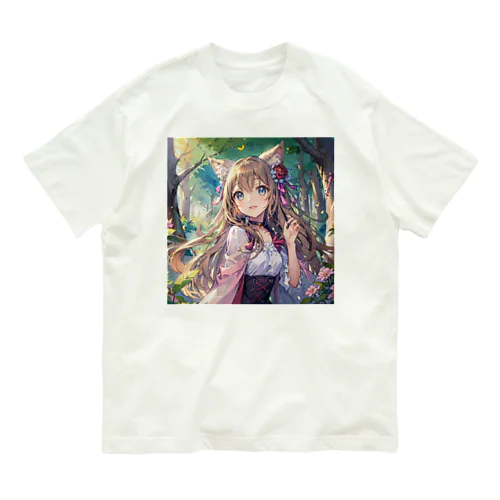 ねこニコばん Organic Cotton T-Shirt