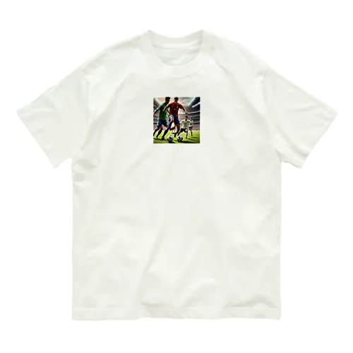 カッコいいサッカー画像グッズです Organic Cotton T-Shirt