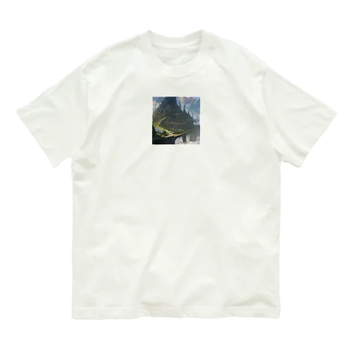 空想世界の天空に浮かぶ島国 Organic Cotton T-Shirt