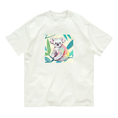 コアラのクローバー オーガニックコットンTシャツ