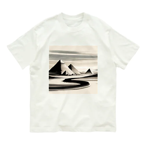 ピラミッド　世界遺産　日本風 Organic Cotton T-Shirt