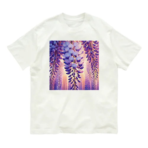 藤の花 オーガニックコットンTシャツ
