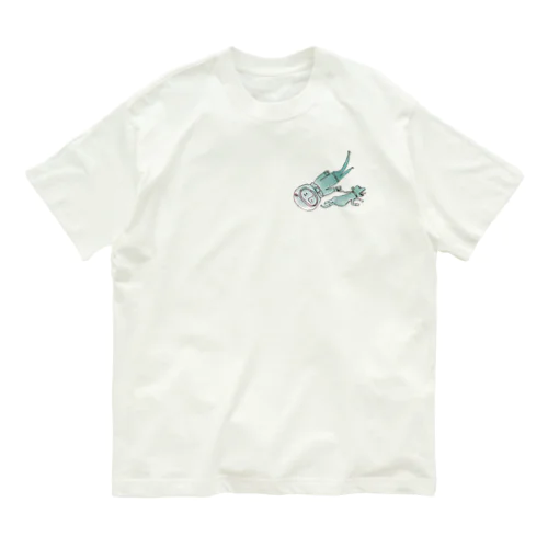 Spacy Dog Panic!!! Organic Cotton T-Shirt
