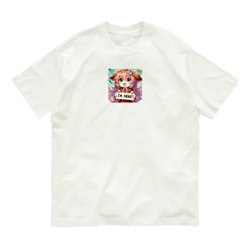 犬 ワンコ カワイイ絵 Organic Cotton T-Shirt