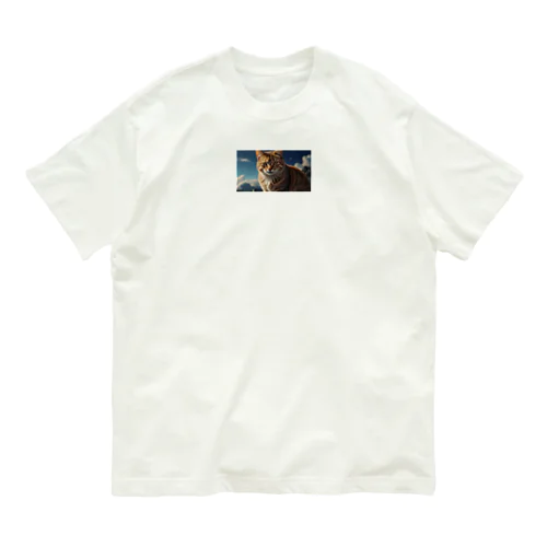 こちらを見つめる猫 Organic Cotton T-Shirt