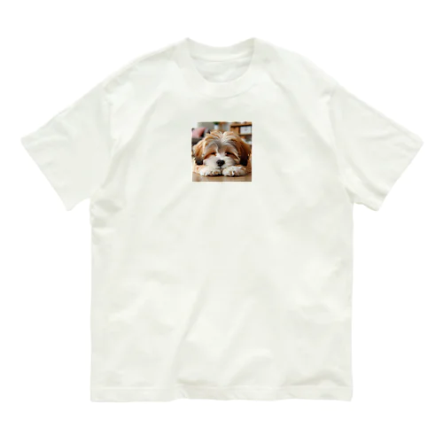 星に願いを願う　わんちゃんー Organic Cotton T-Shirt