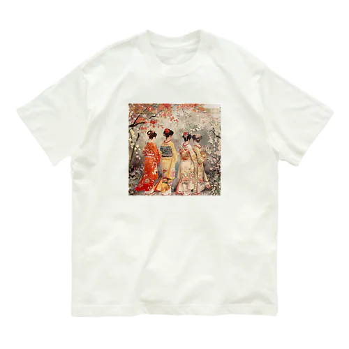 優雅な花見桜の花満開　なでしこ1478 Organic Cotton T-Shirt