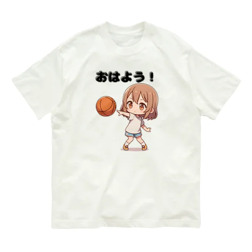 ガールズ バスケット 02 オーガニックコットンTシャツ