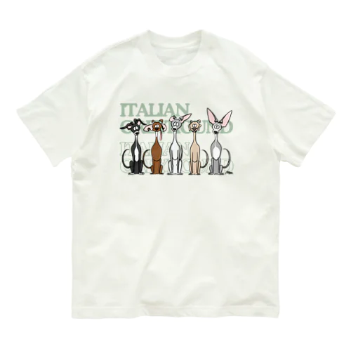 ITALIAN GREYHOUND オーガニックコットンTシャツ