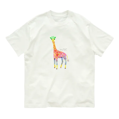 虹キリンTシャツ Organic Cotton T-Shirt