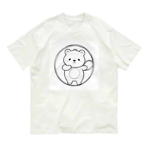 かわいいクマ オーガニックコットンTシャツ