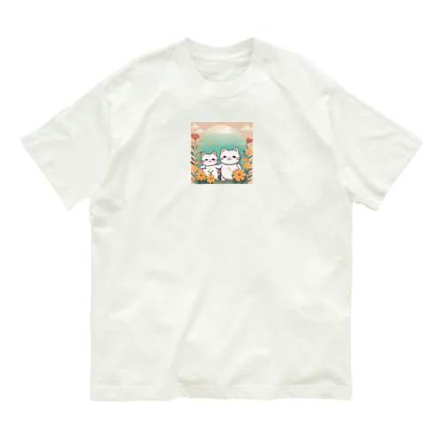 Cutie cat❤︎ オーガニックコットンTシャツ