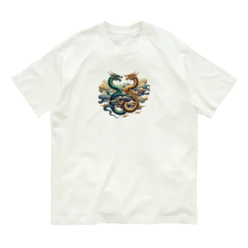 向き合う龍神 Organic Cotton T-Shirt