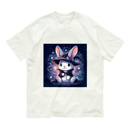 魔法使いコスプレ　ウサギ オーガニックコットンTシャツ