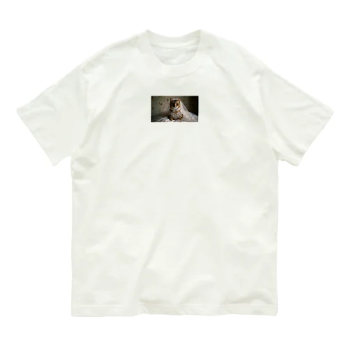 ウエディングドレスを着た猫 Organic Cotton T-Shirt
