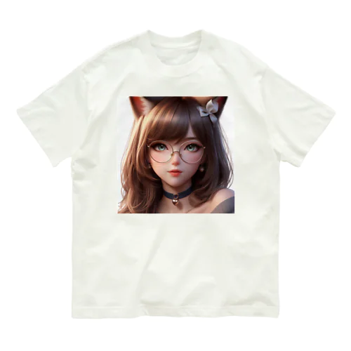 ねこニコばん Organic Cotton T-Shirt