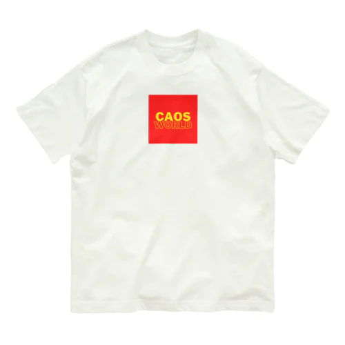 CAOS WORLD-ハチャメチャな世界- オーガニックコットンTシャツ