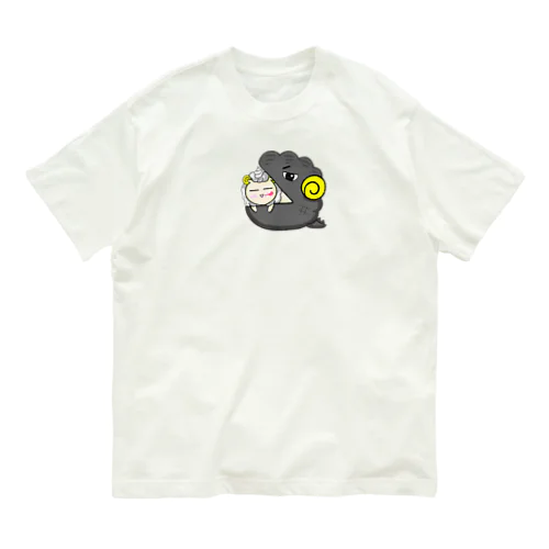 シュークリームに入る羊　大人ゴジラバージョン Organic Cotton T-Shirt