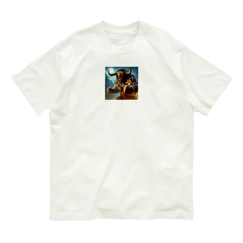 ミノタウロスシリーズ : ハッスル💪ミノくん Organic Cotton T-Shirt