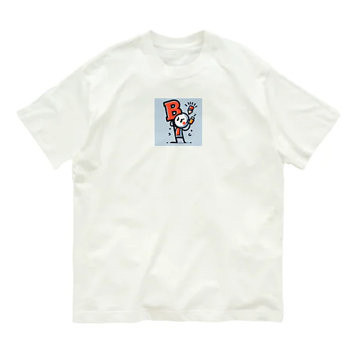 考えるB棒 Organic Cotton T-Shirt