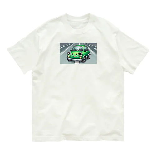 かわいい緑の車 Organic Cotton T-Shirt