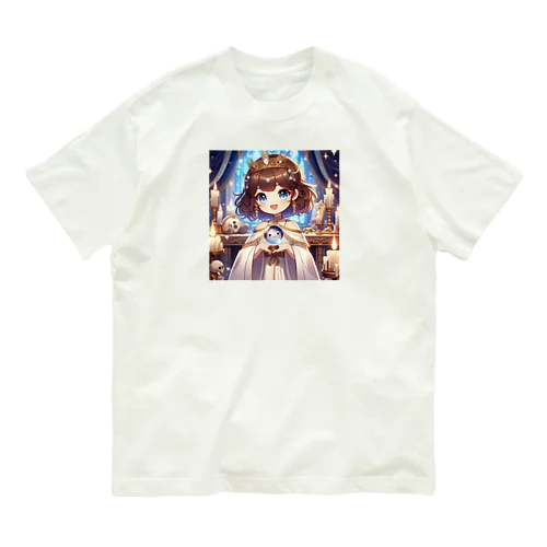 魅力溢れるアニメキャラクターとして描かれた占い師 オーガニックコットンTシャツ