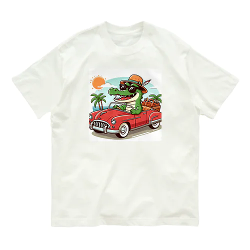 ワニワニドライブ オーガニックコットンTシャツ