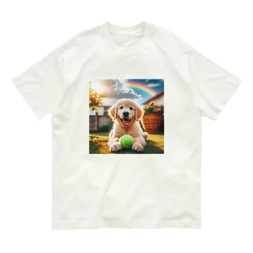 犬のグッズ オーガニックコットンTシャツ