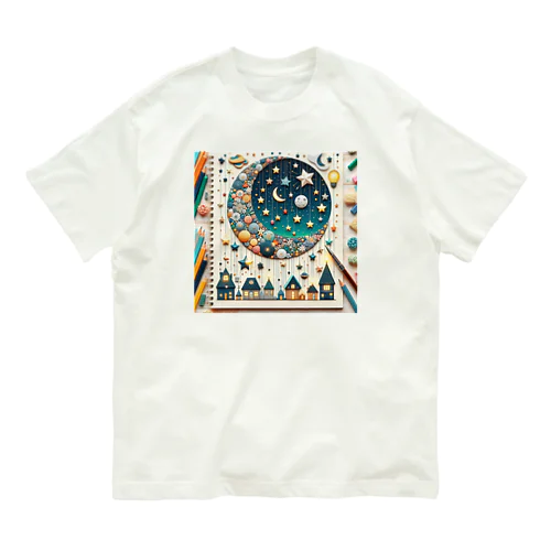 夜空の煌き✨ オーガニックコットンTシャツ