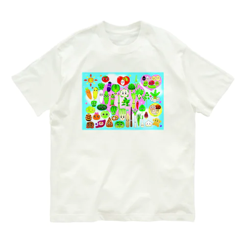 お野菜オールスターズ オーガニックコットンTシャツ