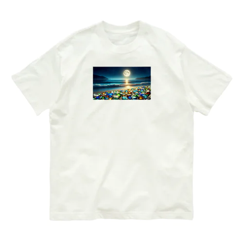 夜に輝くシーガラス Organic Cotton T-Shirt